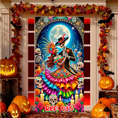 Forro Halloween | Puerta Terrorífica Express