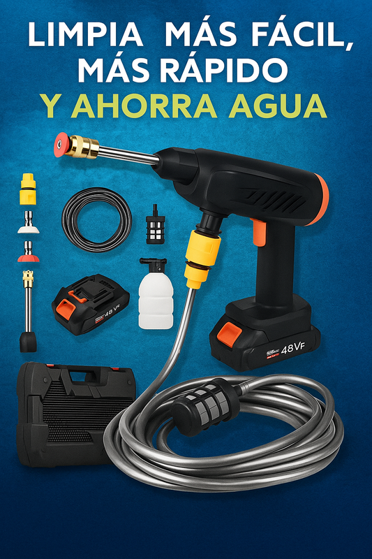 AquaBlast™ | Hidrolavadora portátil | RECIBE BATERÍA ADICIONAL GRATIS.